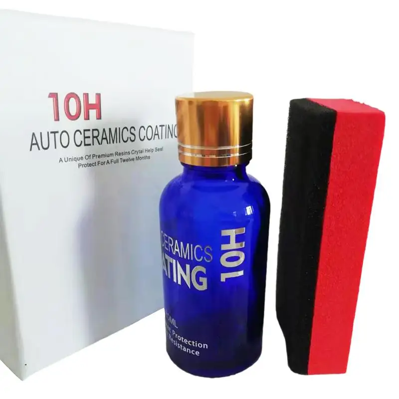 

10H Ceramic Car Coating Car Polish Liquids Glass Coating High Gloss Hydrophobicity Mirror Paint Protection Car Kit With Sponge