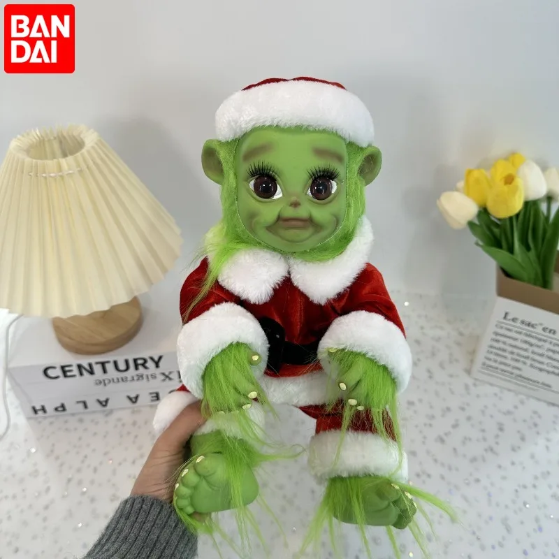 Плюшевая кукла Grinch, палантин ручной работы, игрушки Христа, мягкие плюшевые Зеленые игрушки, кукла-монстр, украшение, рождественские игрушки, декоративный подарок