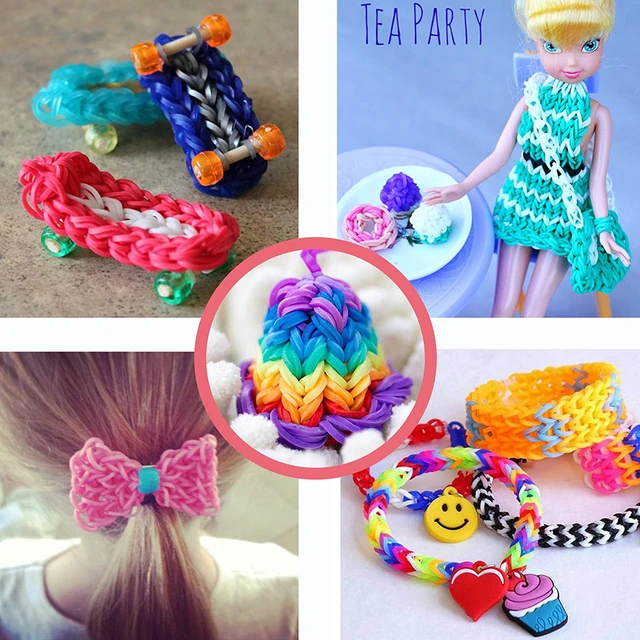 DIY Hand Made Rubber Bands Twist Loom Set Rubber Loom Bands Kits Friendship Bracelet  Maker Making Kit for Kids In Stock - AliExpress