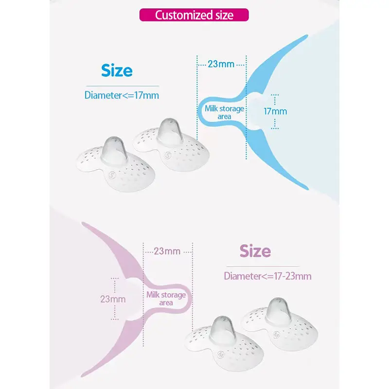 Soft Silicone Nipple Protectors BPA Free Breastfeeding Nipple Shields Protection Cover Milk Feeding Nursing Shield 1Pair