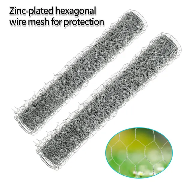 Metal Wire Netting Chicken Rabbit Poultry Fence Netting Crop Protection Net Hexagonal Galvanized Mesh for Garden Courtyard Farm 2
