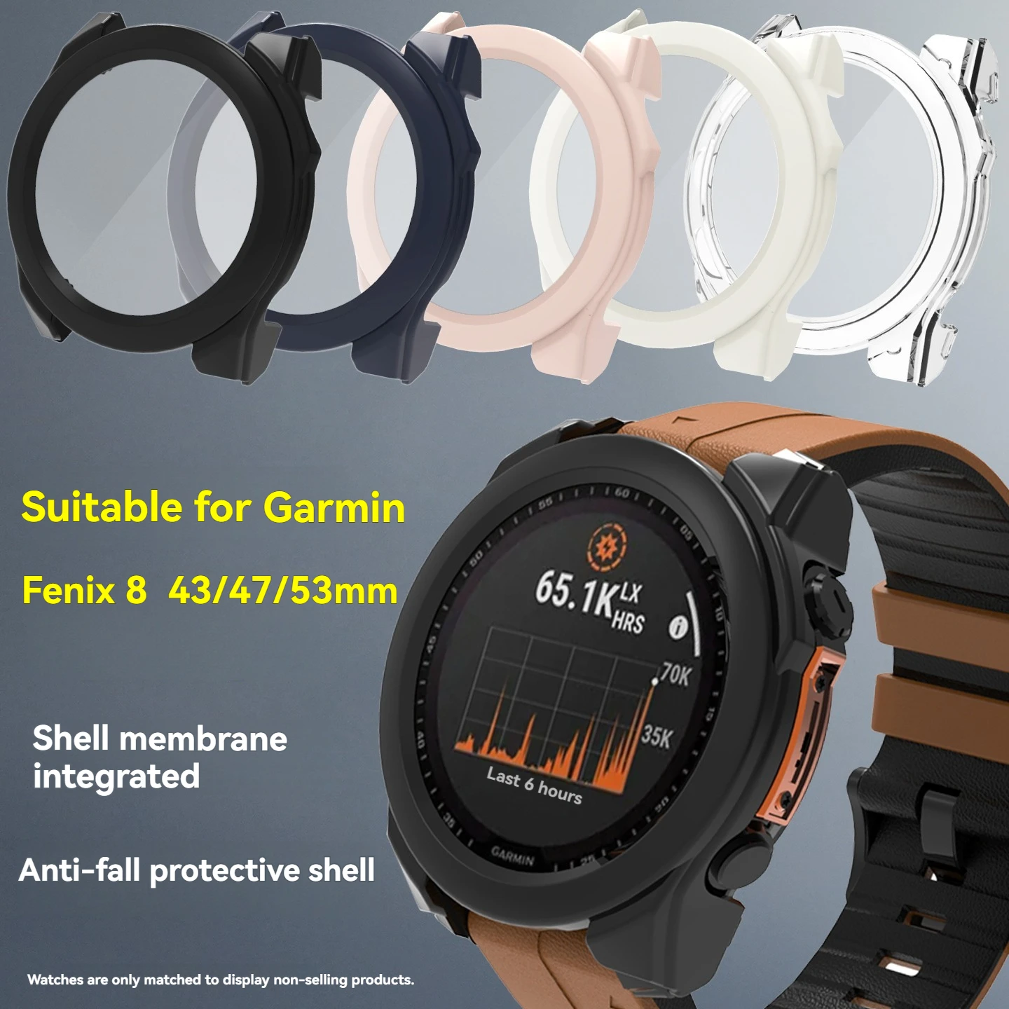 Tempered Glass Protective Cover for Smartwatch - Durable Screen Protector and Case