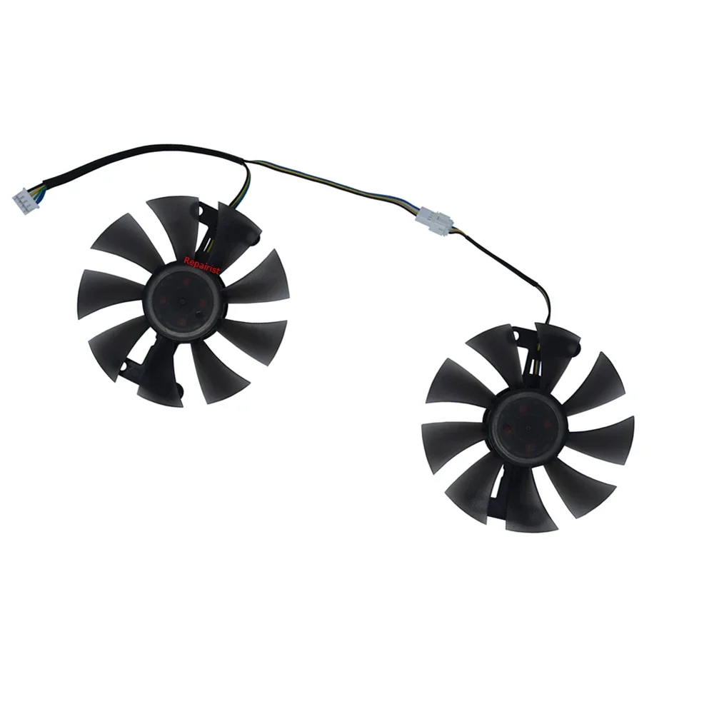 

2Pcs/Set,FL8015 12VB,GPU Cooler,Graphics Cards Fan,Video Card Cooling,For SJS SE JI SHI RX580 8GB 2048SP Gaming White Edition