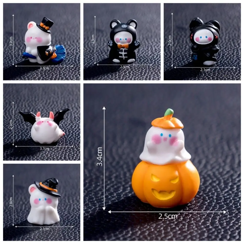 Tombstone Mini Pumpkin Resin Doll Castle Decorate Hallowmas Doll House Accessories Skull Miniature Scene