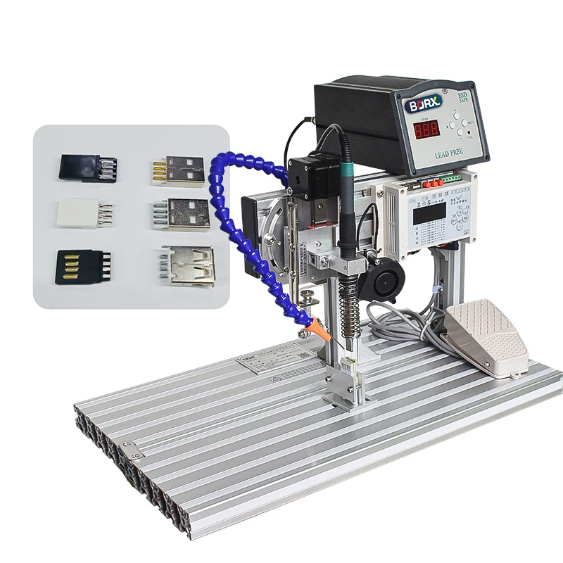 High accuracy Type C cable welding machine Iphone USB A head automatic DIY soldering machine