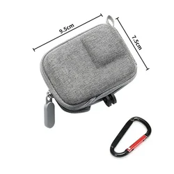 Compact Protective Quick-Release Camera Storage Bag - Grey Half Zip