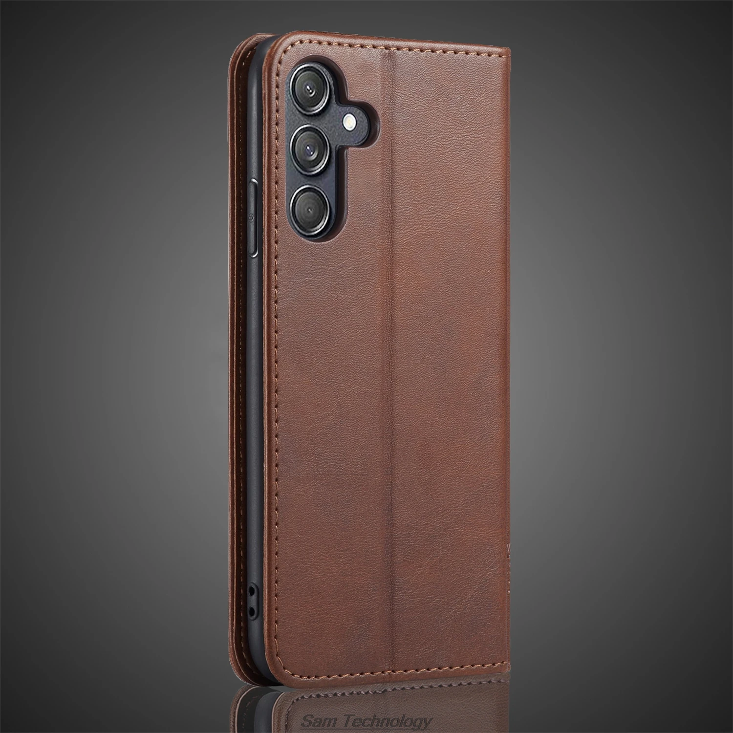 Magnetic Attraction Leather Wallet Phone Case - Holster Flip Cover