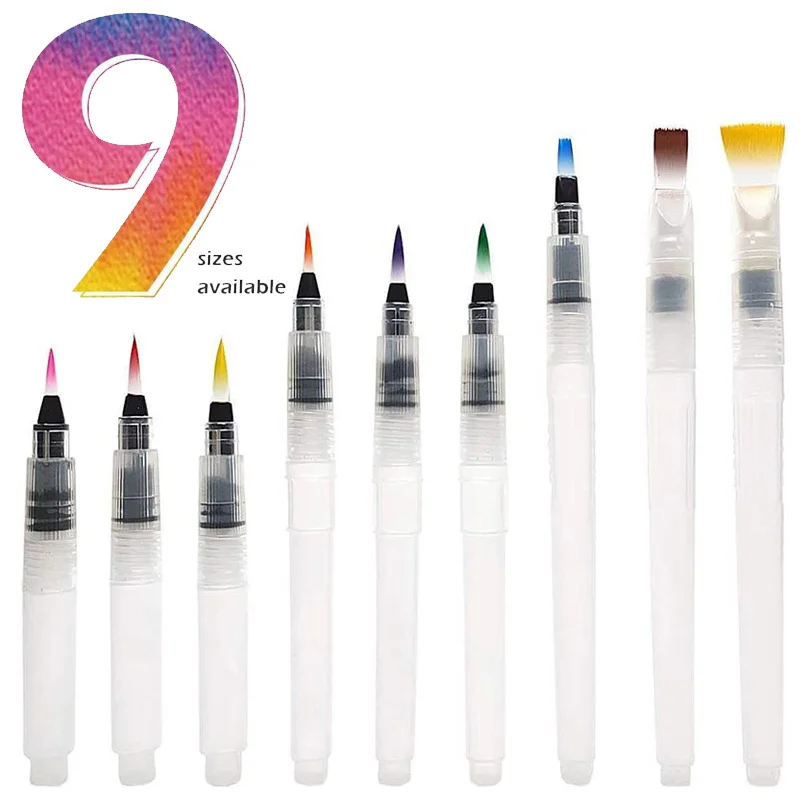 Watercolor Brush Pens Set - Easy-to-Use Aqua Brushes