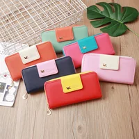 Birds Pattern Women's Wallet Large Capacity Patchwork Coin PU Leather Purse Female Long Money Clip Card Holder Phone Clutch Bag 2