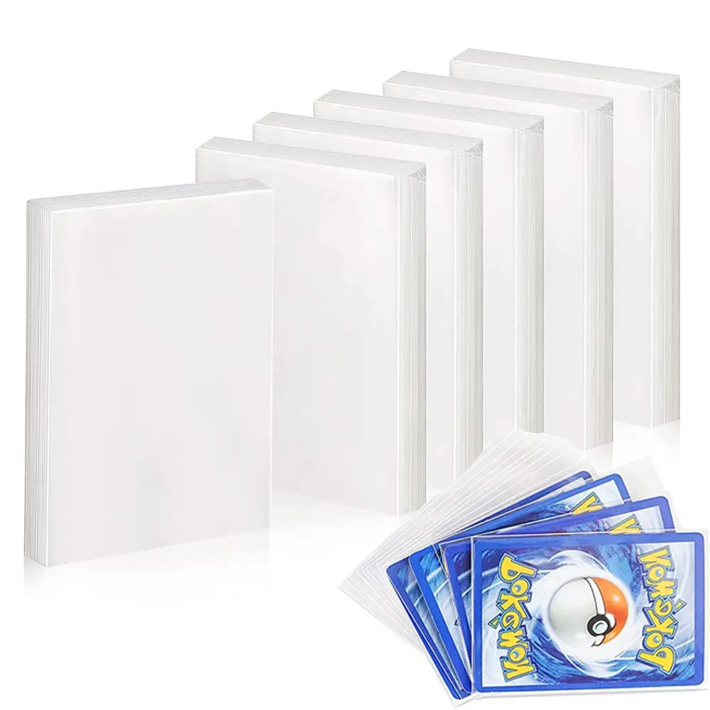 

100Pcs for Pokemon Card Sleeves Protector Cards Transparent Playing Game VMAX Display Yugioh Case Holder Folder Kid Toy Gift