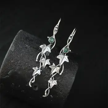 Botanical Jewelry Plant Leaf Irregular Design Retro Earring New Trendy Fashion Earrings Accessories for Women Gifts