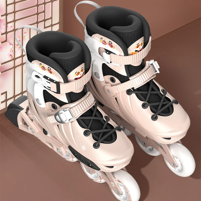 ABEC-7 Adult Flashing Rollers Skating Shoes Professional Inline Roller Skates 4-Wheel Sneaker Speed Free Skating Racing Skates