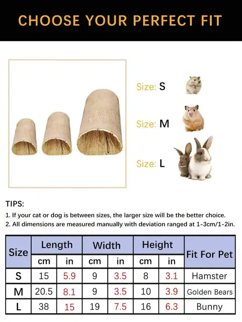 Multi-Functional Foldable Pet Tunnel Arch House For Rabbit Hamster Indoor Outdoor Use