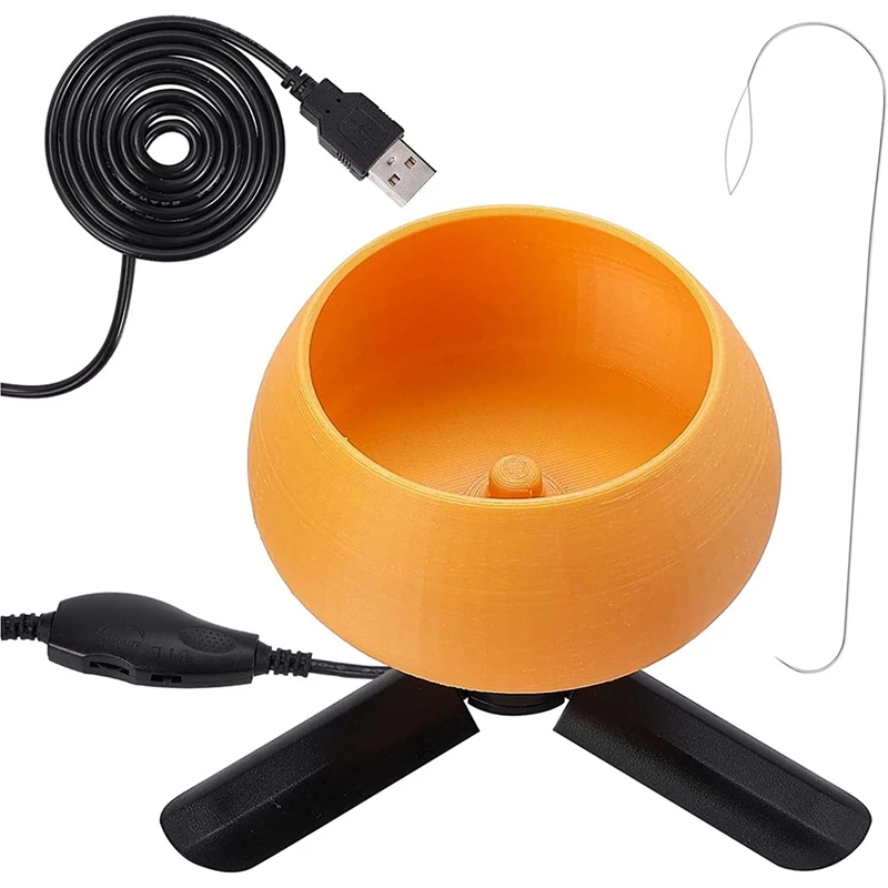 Electric Bead Spinner Kit,adjustable Speed Spin Bead Loader With Large Eye Curved Needles,bowl