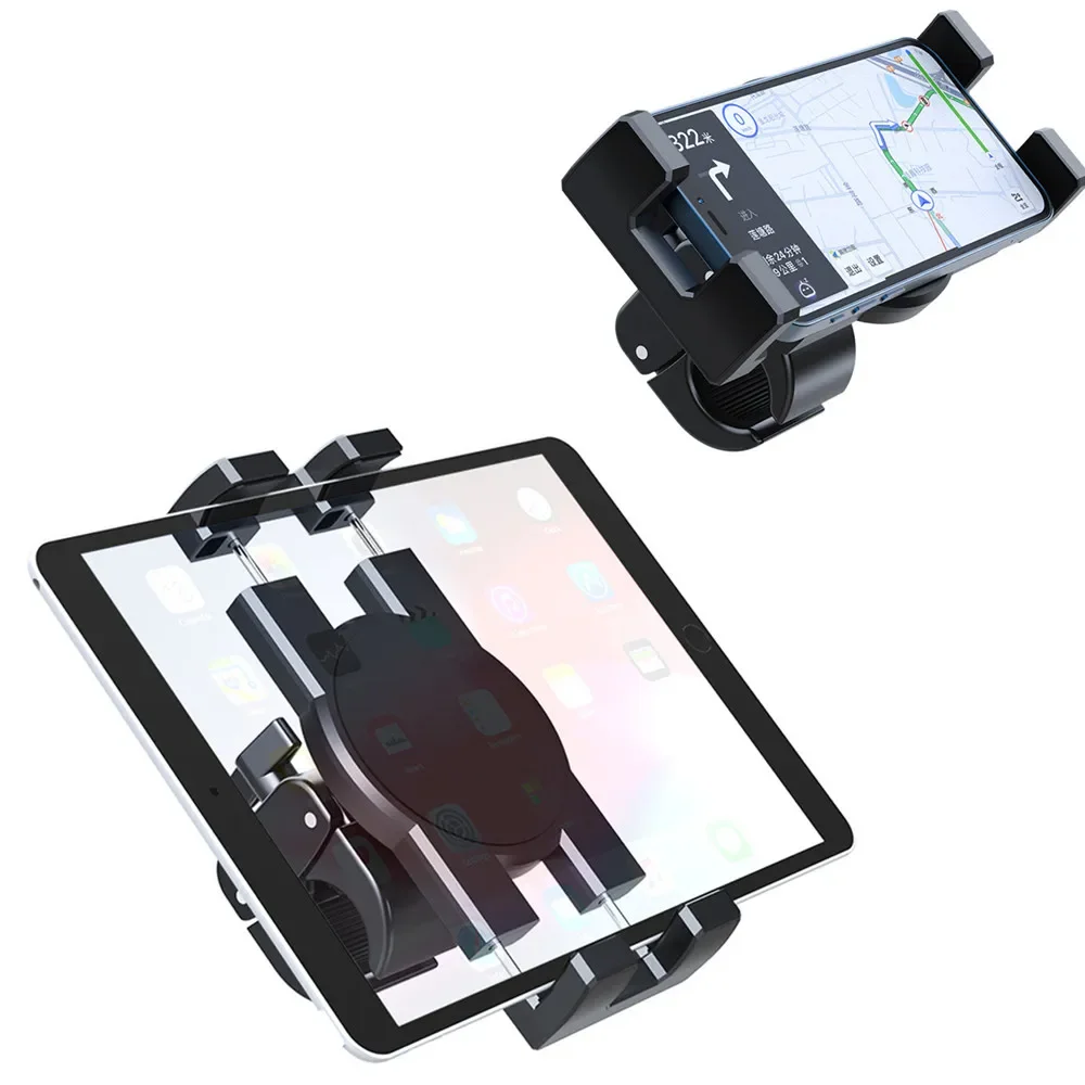 Handlebar Tablet Clamp Mount for 4.7 to 13 inch Motorcycle Bicycle Scooter Clip Phone Holder for iPad 12.9 S8 S7 Fe Plus Stand tablet stand,tablet holder,mobile phone holder,ipad laptop holder