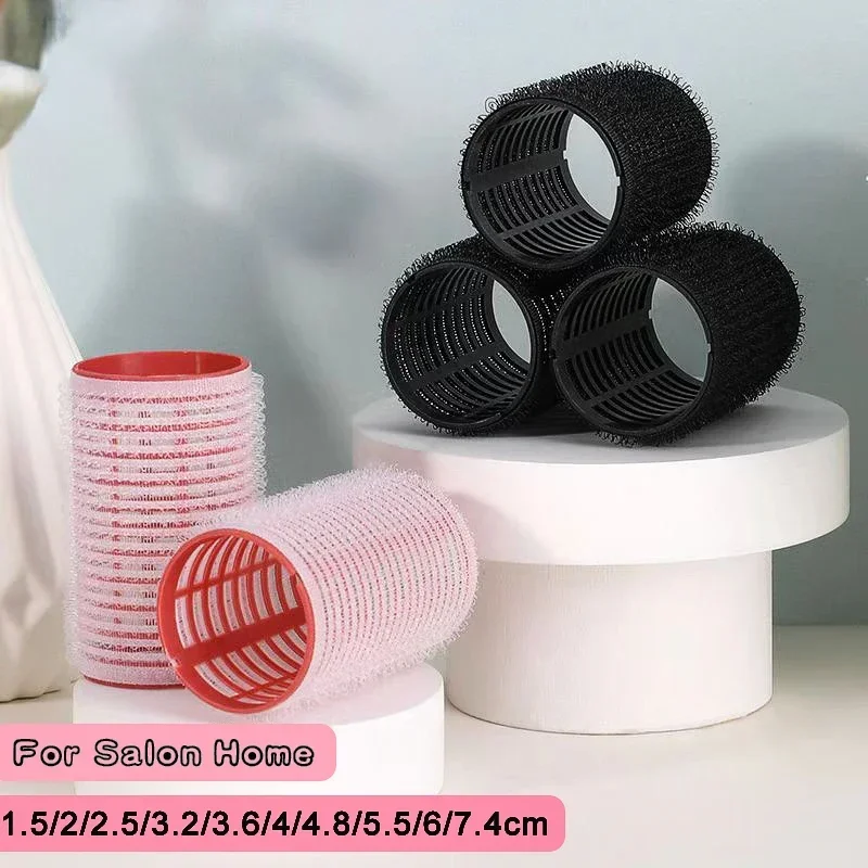 6pcs Hair Rollers Heatless Hair Curlers No Heat Bangs Volume Self-adhesive Hook Curlers DIY Styling Tools