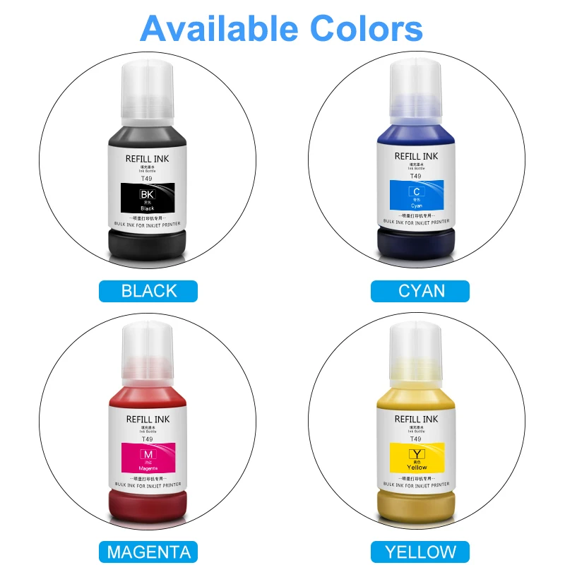 140ML T49 T49M T49H T49N T49L T49P Sublimation Ink Epson F170 F570 F571 T3100x T3170 F100 F150 F500 F550 F560 F561 F160 F530
