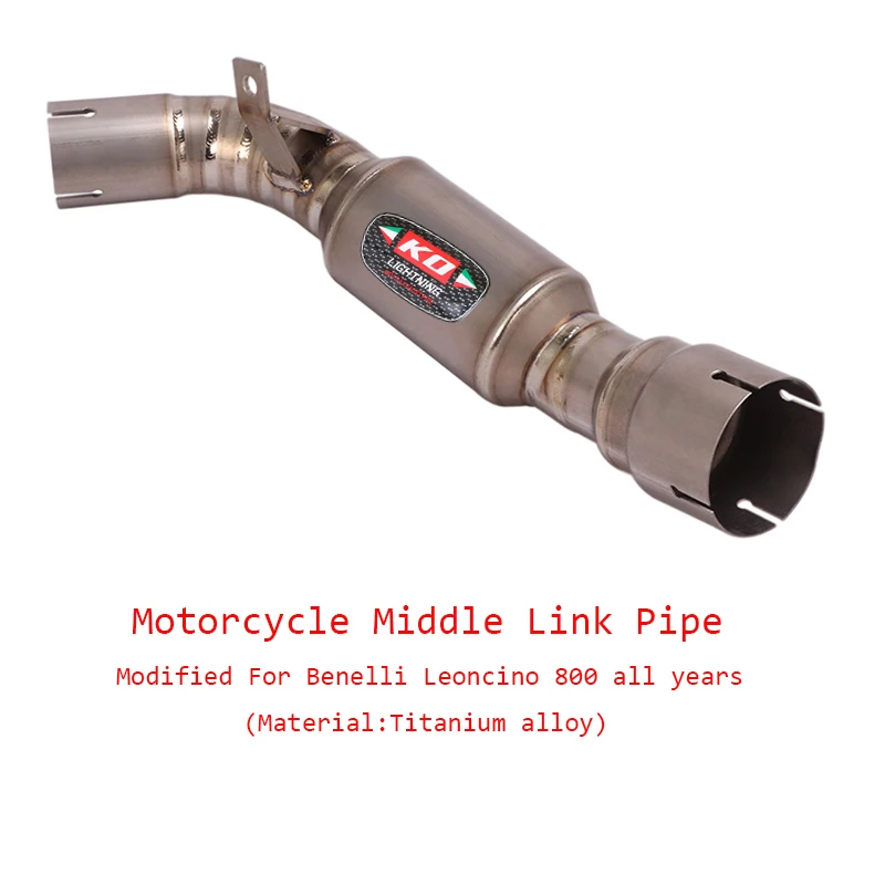 For Benelli Leoncino 800 All Years Middle Link Connect Original Exhaust Muffler Tips System Motorcycle