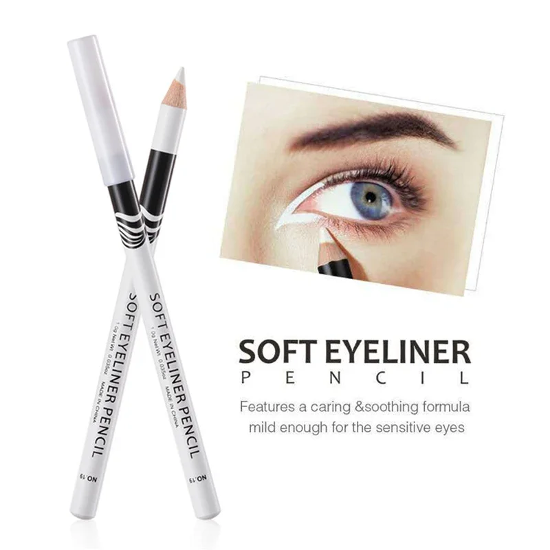 Waterproof White Eyeliner Pencil Quick-Dry Long-Lasting No Blooming Eye Liner Pen Professional Woman Makeup Beauty Cosmetic Tool Best Sellers In Beauty & Health
