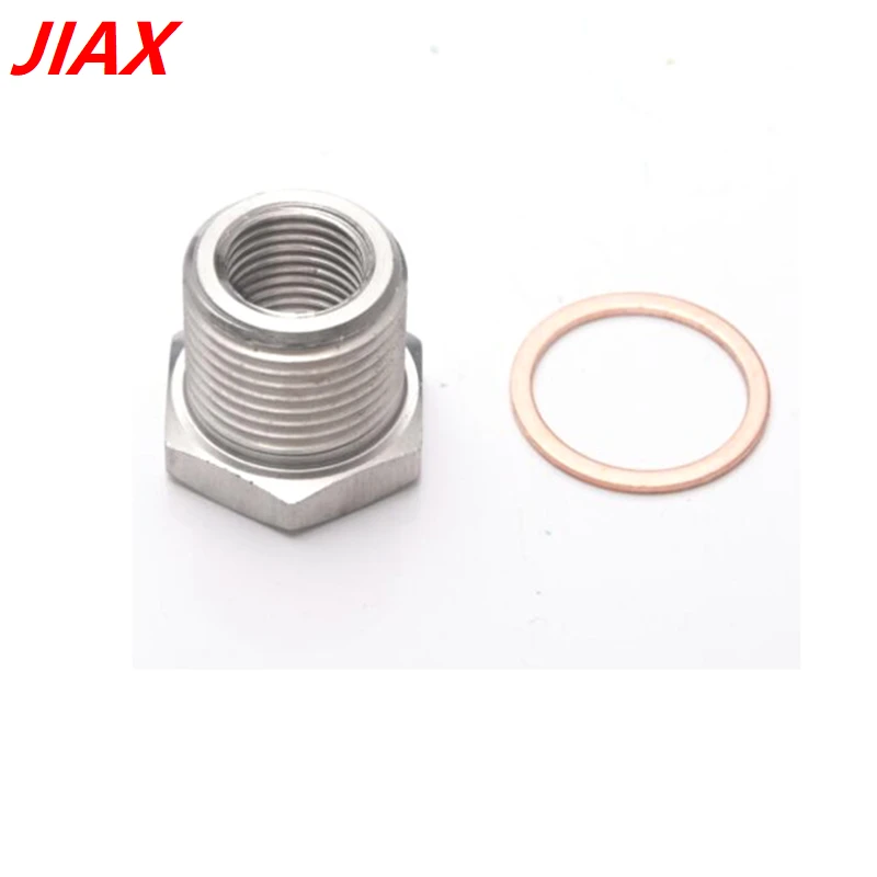 Exhaust O2 Oxygen Sensor Spacer Reducer Adapter M18 x 1.5mm to M12 x 1.25mm 6