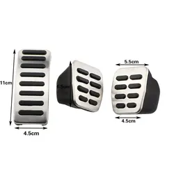 Premium Car Pedal Cover Set - Gas, Brake & Clutch (MT)