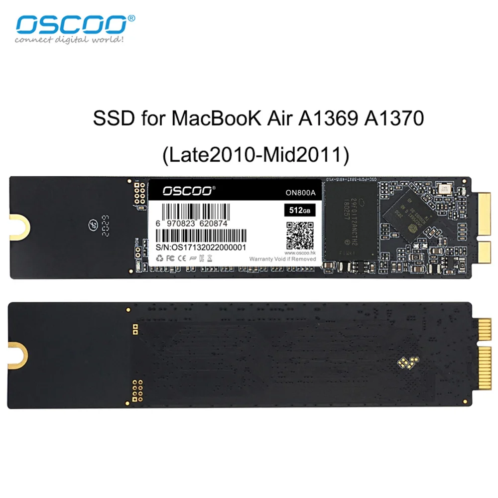 

SSD hdd 1TB 512GB 256GB 128GB SSD Hard Drives for Apple Mac Book Air A1369 A1370 2010-2011 Original Internal Solid State Disk