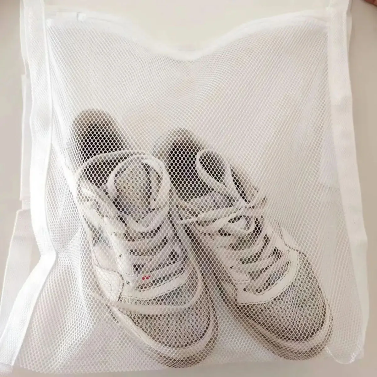 1PC Sneaker Dryer Bag, Dryer Door Shoe Net with Elastic Straps, Sneaker Laundry Bag for Shoes,40X40cm 3