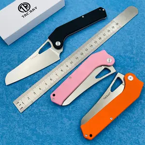 TACRAY Folding Kitchen Chef Knife G10 Handle VG10 Blade Outdoor Camping  Indoor and Outdoor Cooking tool