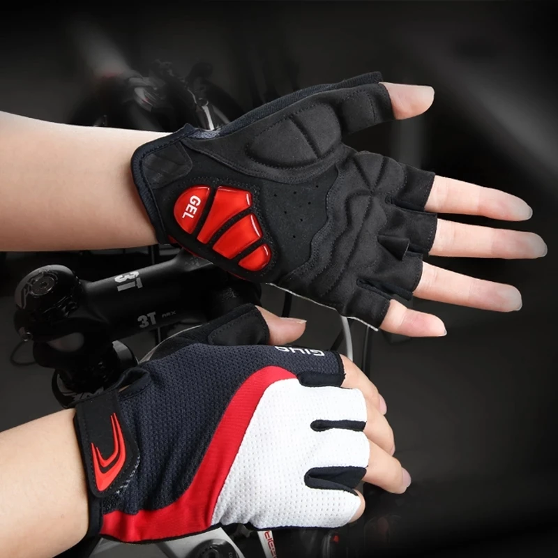GIYO Cycling Gloves Half Finger GEL Shockproof Breathable Wear Resistant MTB Road Bike Outdoor Sports Gloves Men Women Mittens 3
