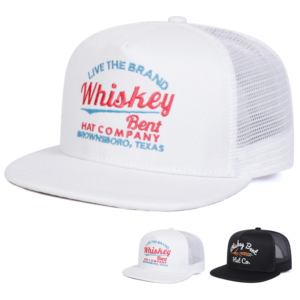 Unisex WHISKEY BENT Hip-Hop-Netzhüte mit Buchstabenstickerei, für Frühling und Sommer, für den Außenbereich, verstellbar, lässige Baseballkappen, Sonnenschutzhut, Kappe – Detail 1