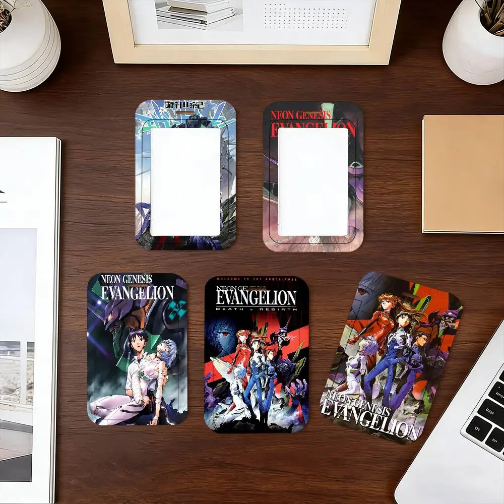 E-Evangelion 애니메이션 끈 열쇠고리용 끈 카드 홀더 학생증 홀더 넥밴드 카드 홀더 출입 통제