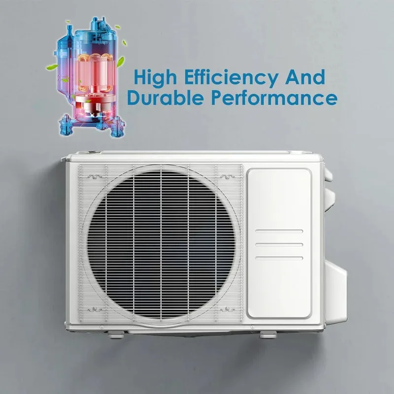 24000 Btu 220v 12000btu 1.5hp 1톤 인버터 냉난방 기능과 가습기를 갖춘 미니 벽걸이형 분리형 에어컨