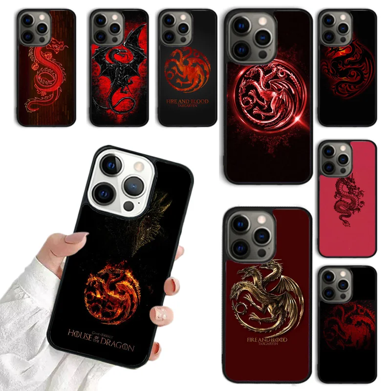 Divertente Custodia Per Telefono Red Dragon Per Iphone Se2020 15 14 6S 7 8 Plus 11 12 13 Pro Xr Xs Max Coque Cover Shell