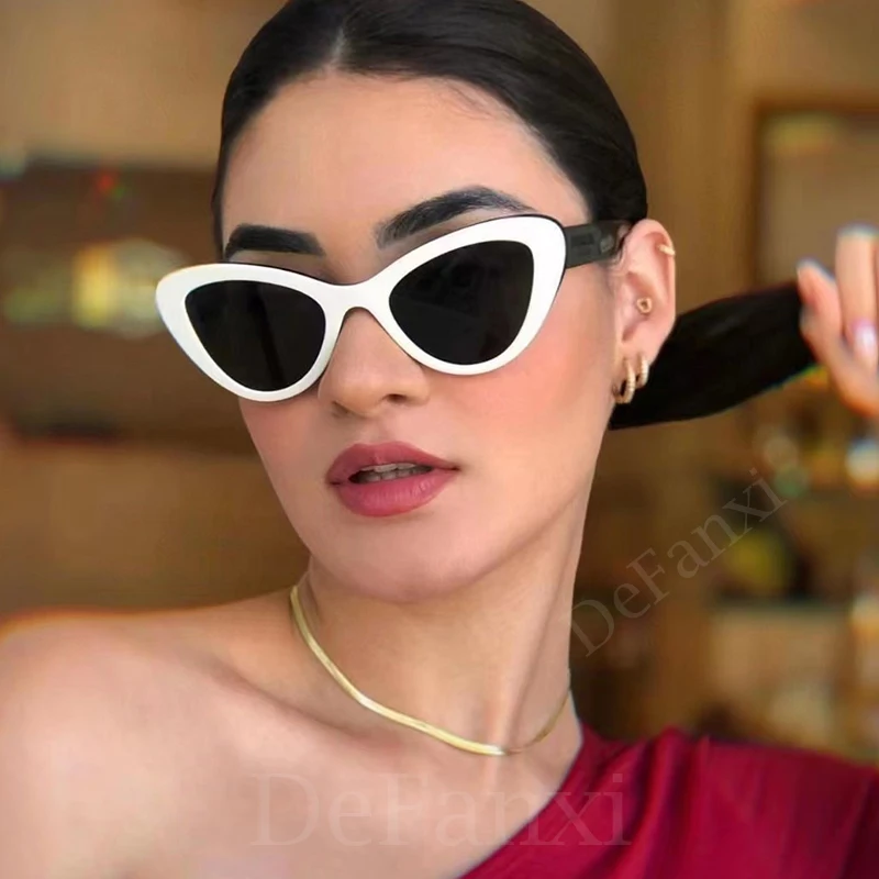 2023 Fashion Black White Cat Eye Sunglasses Women Brand Designer Modern  Elegant Sun Glasses Integrated Nose Pads Luxury Shades - Sunglasses -  AliExpress