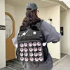 Japanese Kawaii Itabag Women Transparent Backpack Women Ita Backpack School Bags For College Student JK Large Capacity 3