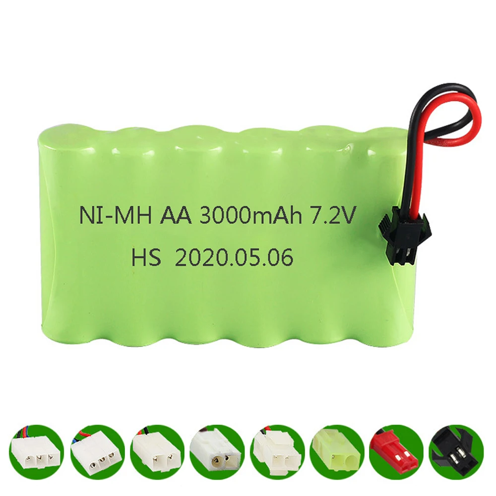 72V3000mah2800mahrechargeableNIMHAAbatteryforRemotecontrol