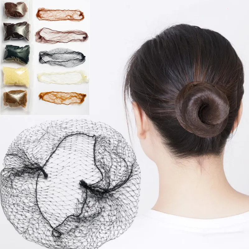 20pcs Hairstyle Tool Black Brown Beige Coffee 5 Colors 5mm Mesh Hair Elastic Nylon Hairnets Invisible Hair Nets For Women - Braiders - AliExpress - Hair Care Products