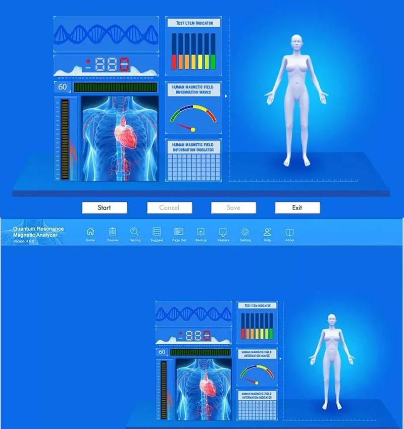 Health Analyzer Body Health Analyzer NEW Version Real 54 Reports Quantum Magnetic Resonance Body Analyzer Health Analysis Testing Bio Resonant Device Scanner