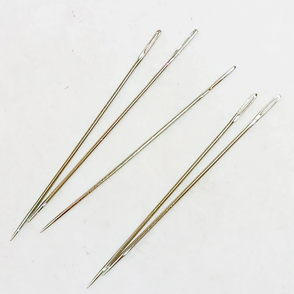 25pcs/set Stainless Steel Sewing Needles Crafts Household Threading Embroidery Hand Stitching Big Eye Needles Tools
