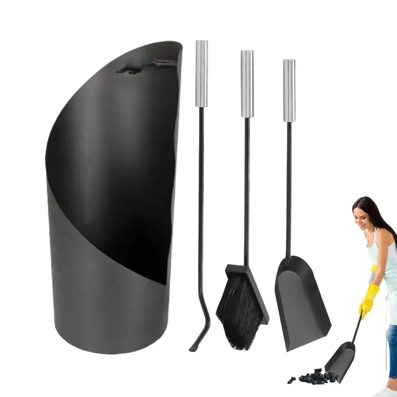 Outdoor Fireplace Tools 4X Modern Fire Pit Tools For Fireplaces Kitchen Fireplace Set Accessories Classic Oven Cutlery