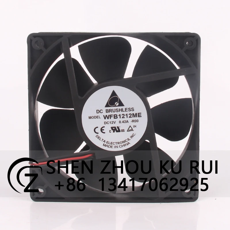 

WFB1212ME Case Cooling Fan for DELTA DC12V 0.42A 120X120X38mm 12CM 12038 Converter Switch High Precision Double Ball Bearing