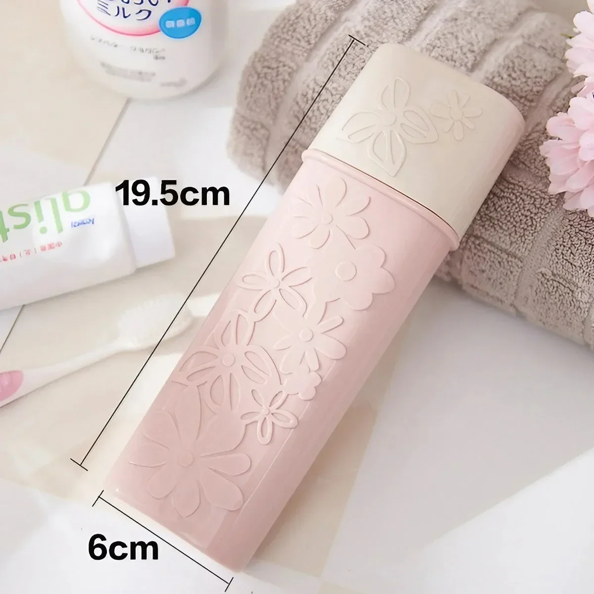 Compact Travel Toothbrush and Toothpaste Organizer Set for Bathroom and Outdoor Use