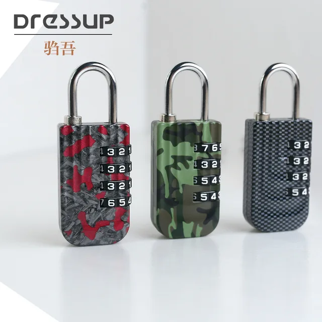 High Quality 4 Digit Combination Lock Anti-theft Safely Code Lock Travel Luggage Suitcase Lockers Zinc Alloy Padlock 3