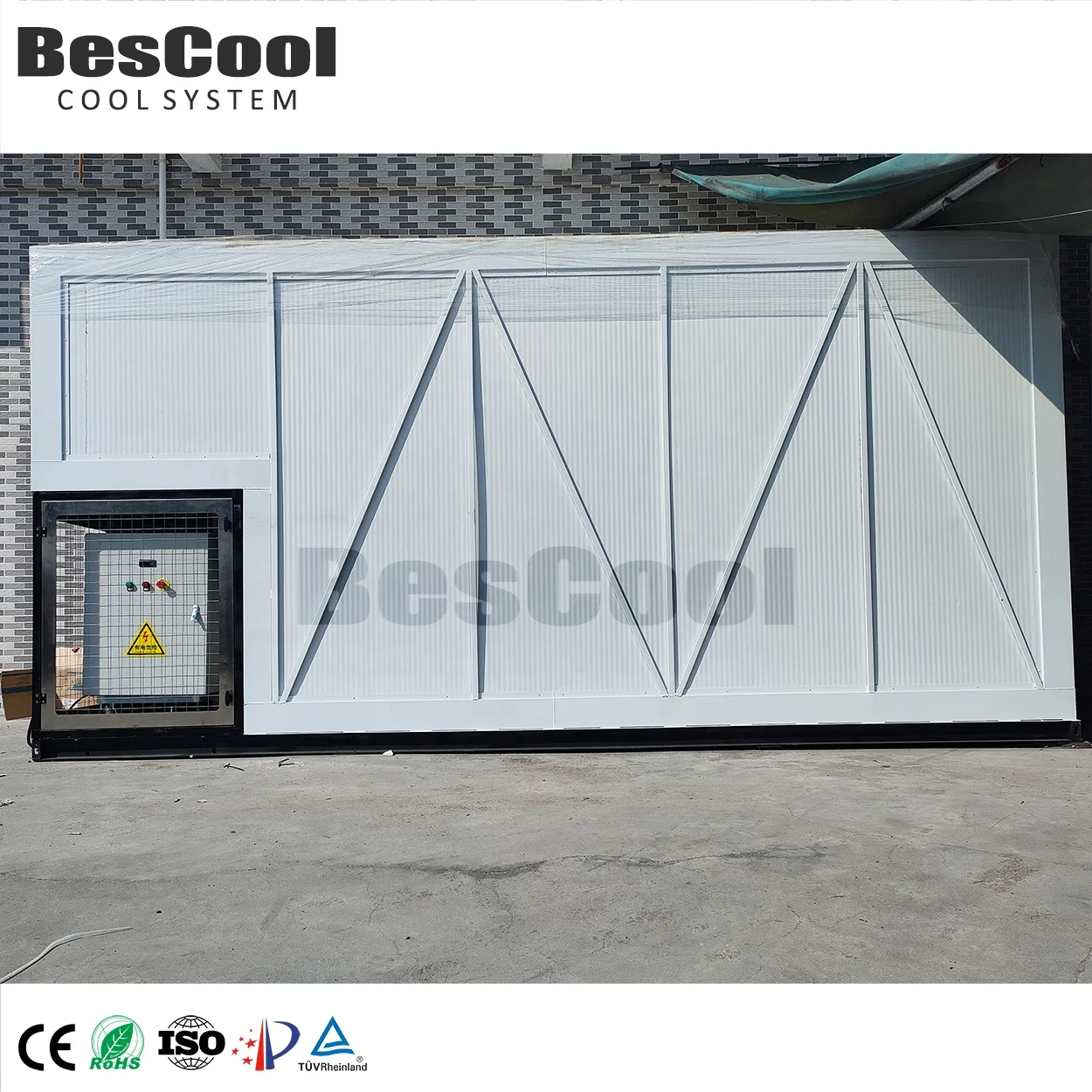 20-Foot Mobile Edible Ice Freezer Room Commercial Cold Room Equipment for Ice Block Reefer Container