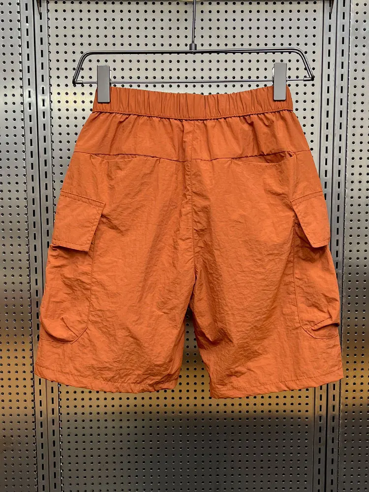 Description Picture 3 of item2024 Summer Ice Thin Running Shorts Men Casual Elastic Waist Quick Dry Sports Style Fitness Jogging Breathable Beach Shorts