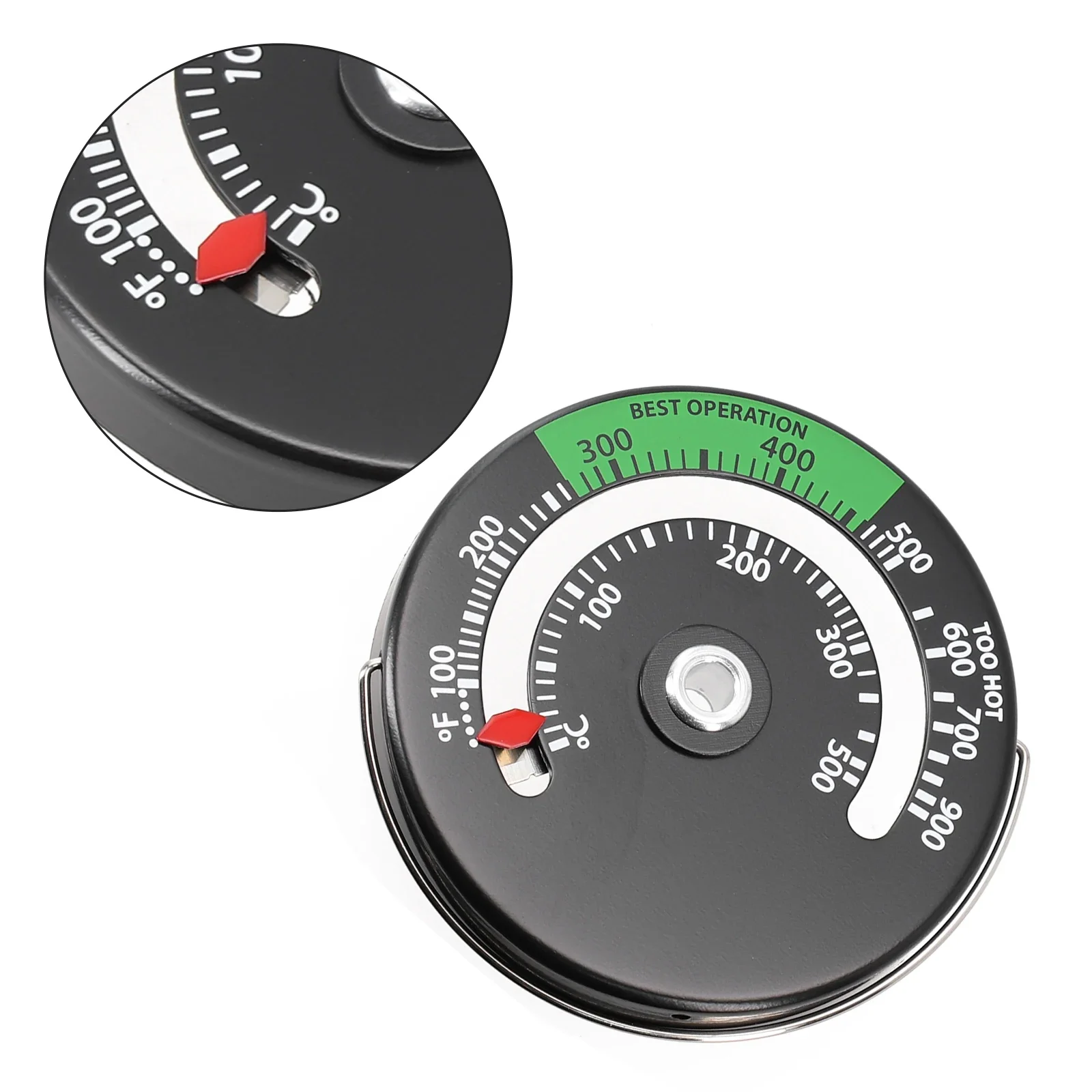 Hot New Quality Fireplace thermometer Kitchen Tool Wood Accessories Home Measurement Temperature Aluminum alloy