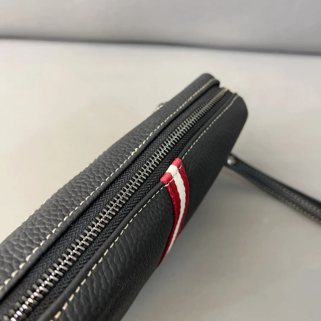 Fashion Men's Long Purse Men Wallets Luxury TB Striped Design All-match Men Clutch Leather Business High Quality Male Purse