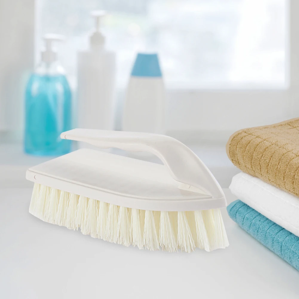 Scrub Brush w/ Scrubber Bristle Tip - Non-Slip Handle - Long