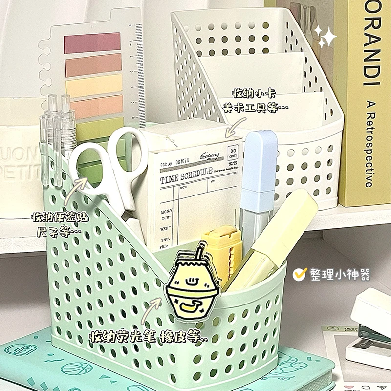 Multi-Compartment Desktop Organizer for Cosmetics, Jewelry, and Stationery