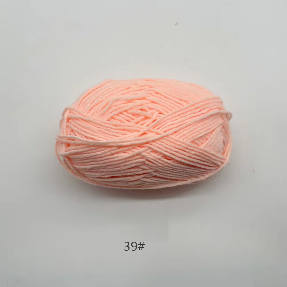 Luxurious Soft Milk Cotton Yarn Pack for Knitting and Crochet Projects - 5PCS, Total 250g